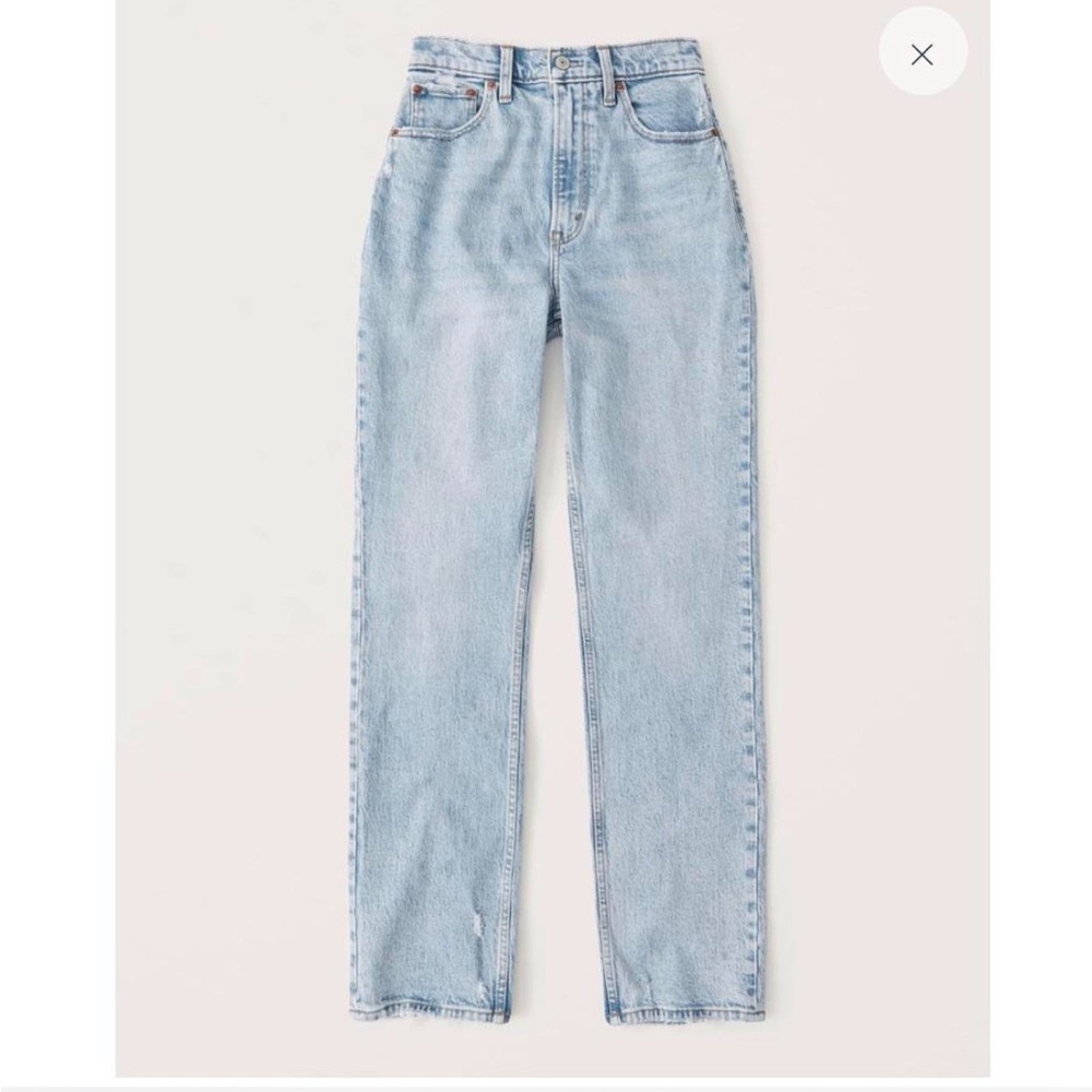 Abercrombie 90’ straight curve love jeans